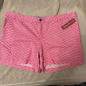 Pink Patterned Women's Shorts